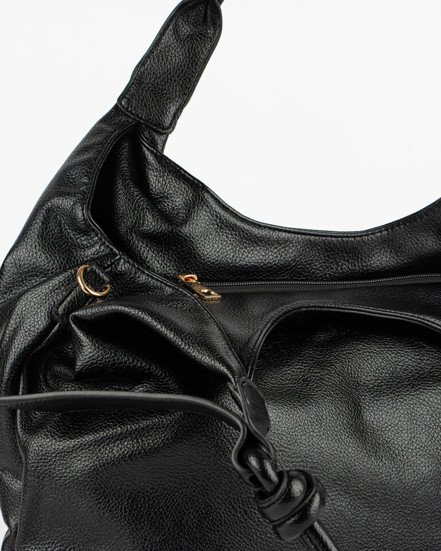 Maxi bag con nodo sul manico