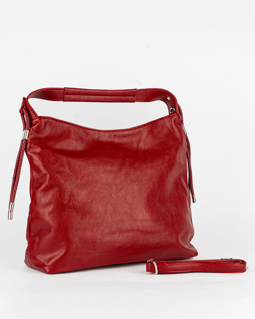 Maxi bag con accessorio sul manico