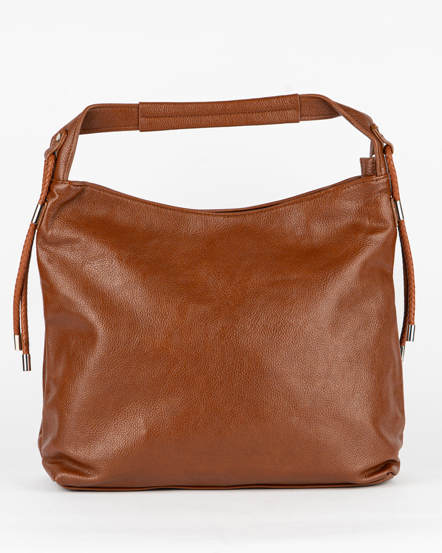 Maxi bag con accessorio sul manico