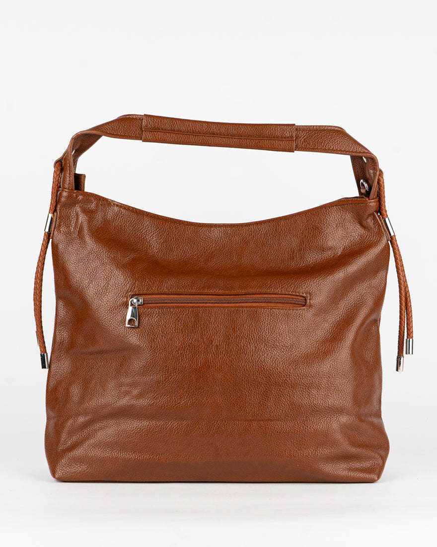 Maxi bag con accessorio sul manico