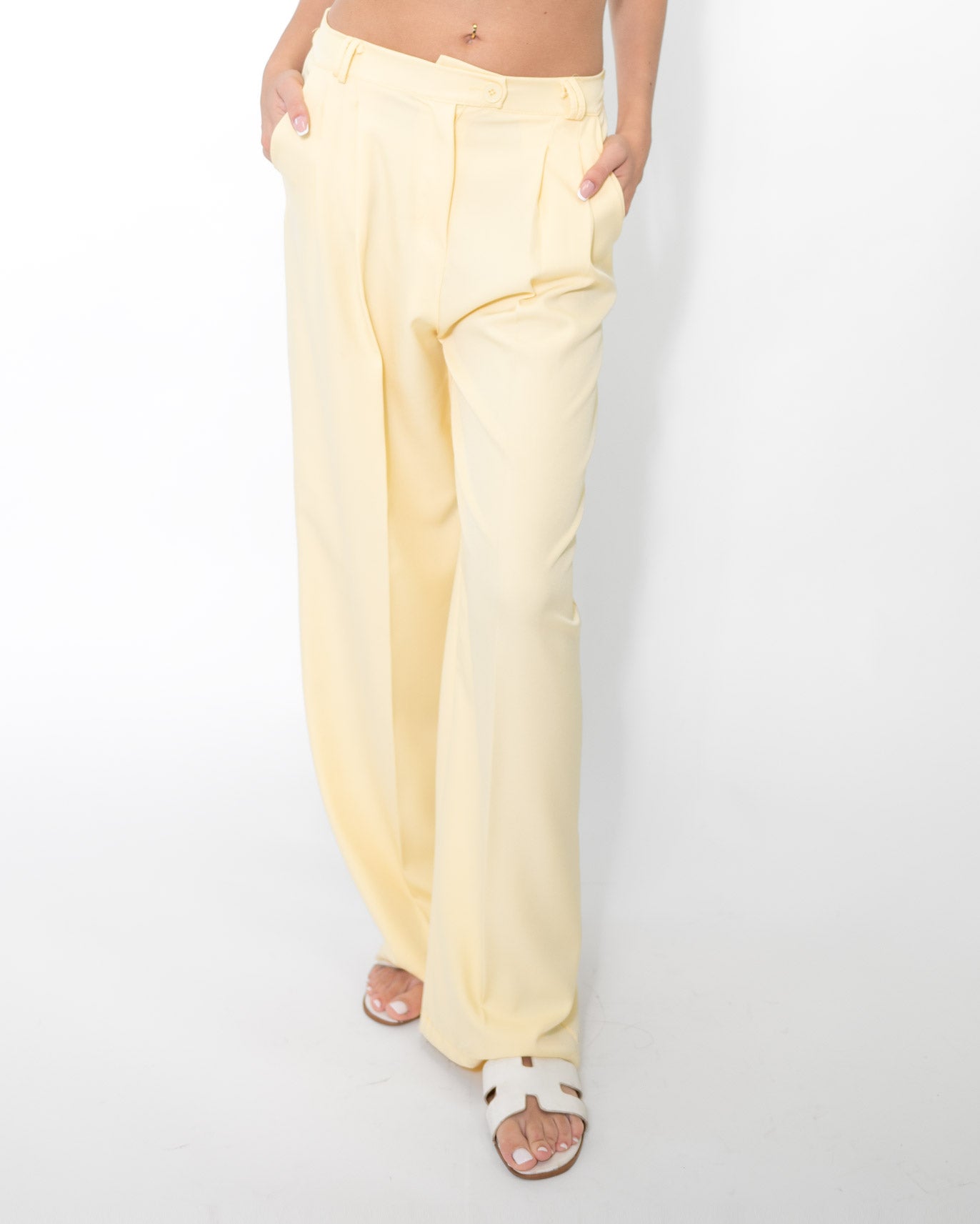 PANTALONE VITA BASSA A PALAZZO