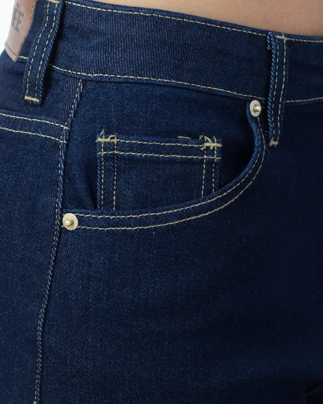 JEANS VITA ALTA A ZAMPA