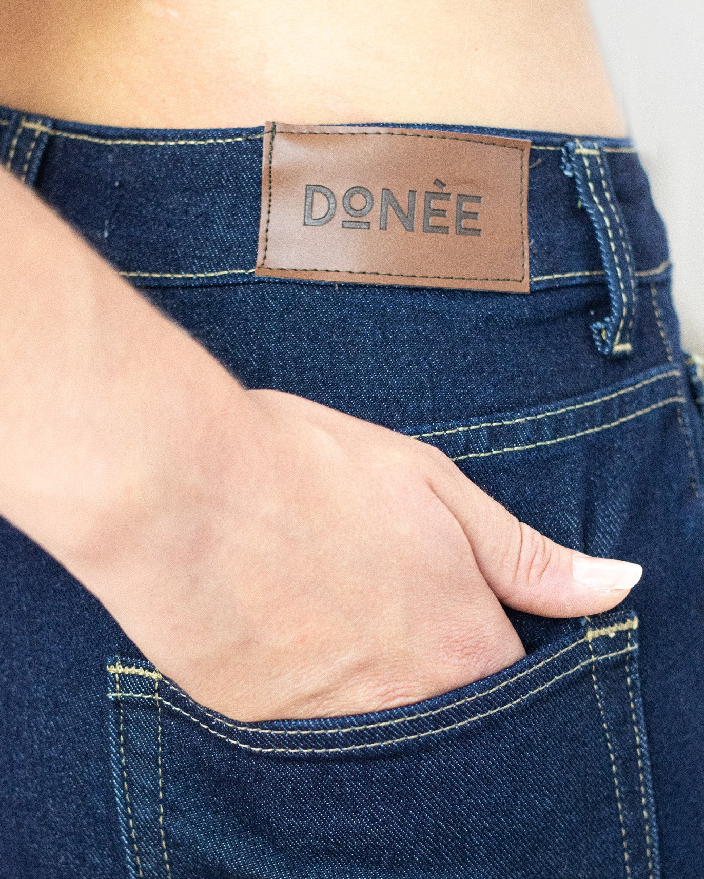 JEANS VITA ALTA A ZAMPA