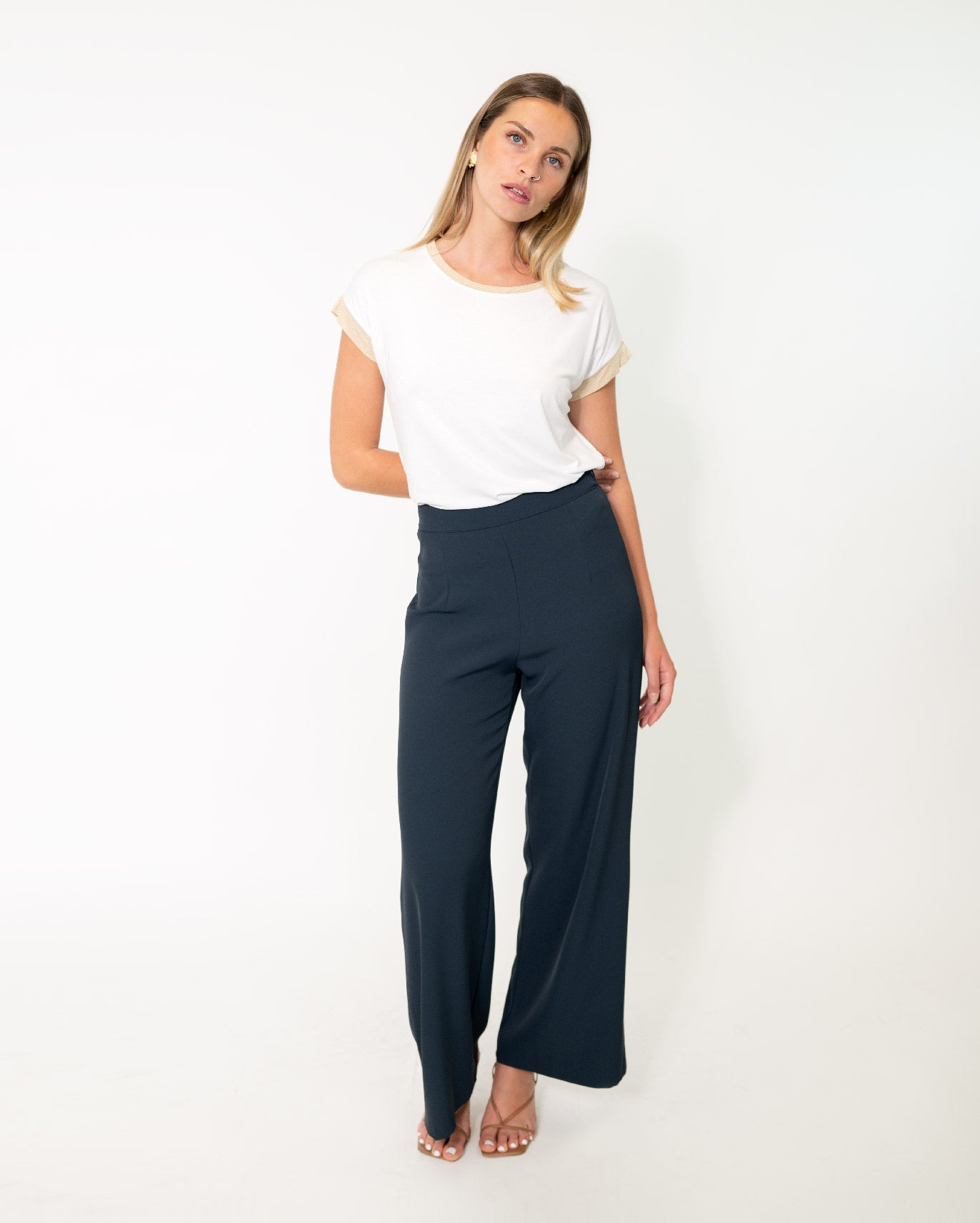 Pantalone Morbido con Elastico