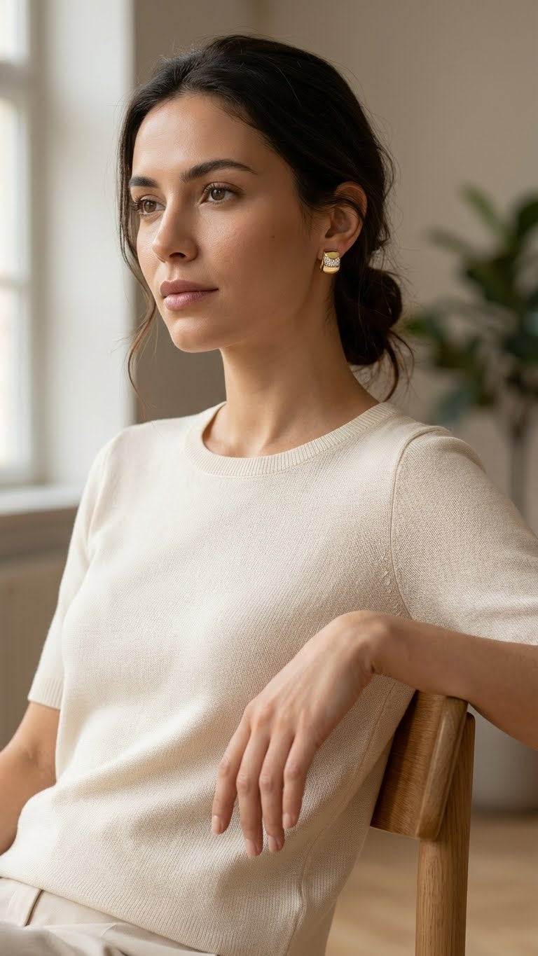 Orecchini mezzaluna brillante